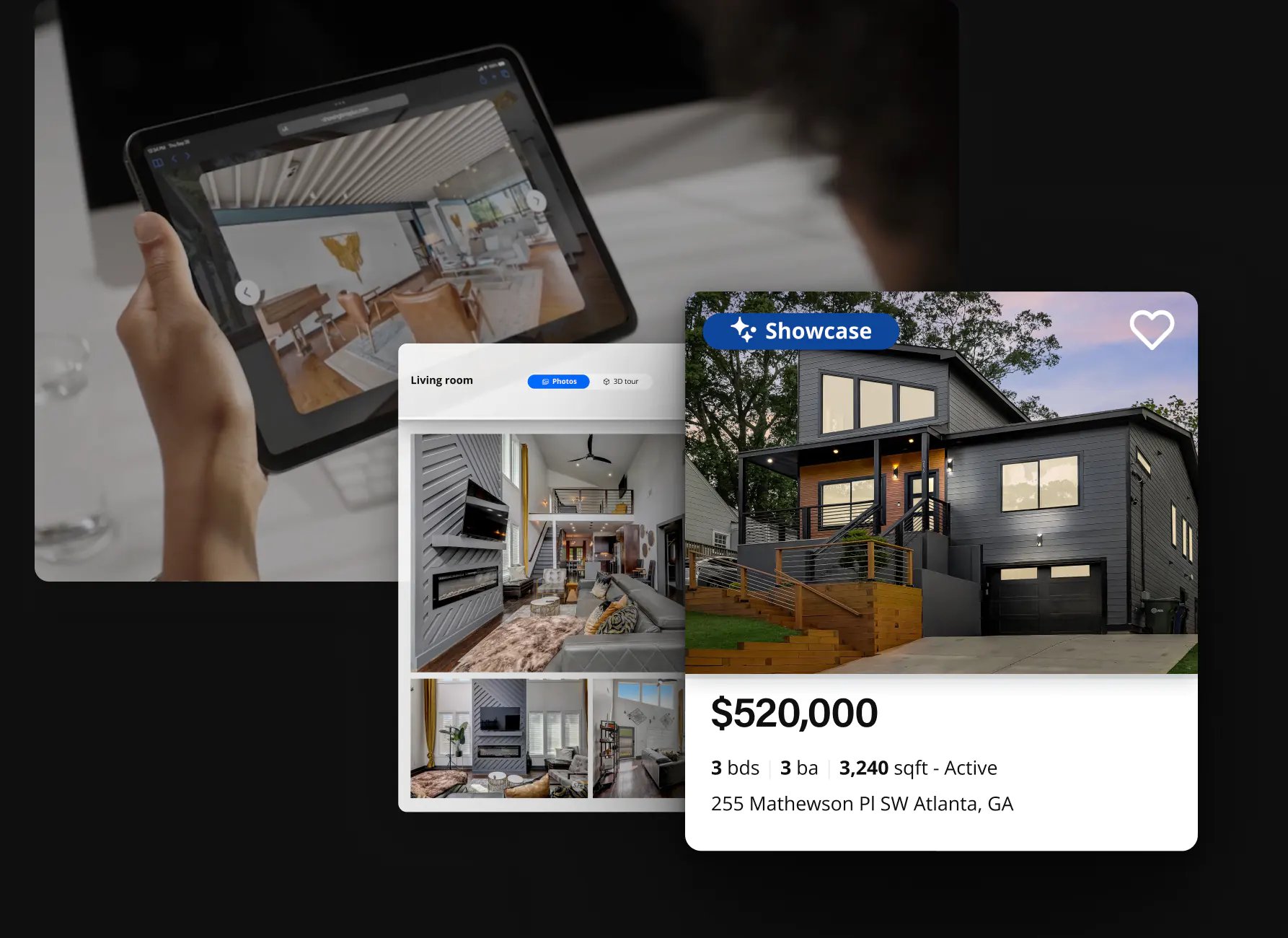showcase experience on zillow mobile device