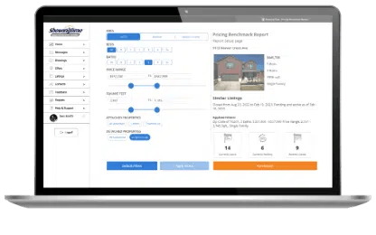 Pricing Benchmark Report Showing Live Market Stats