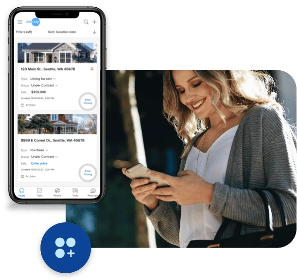 Dotloop 2.0 Mobile Product Image with Realtor