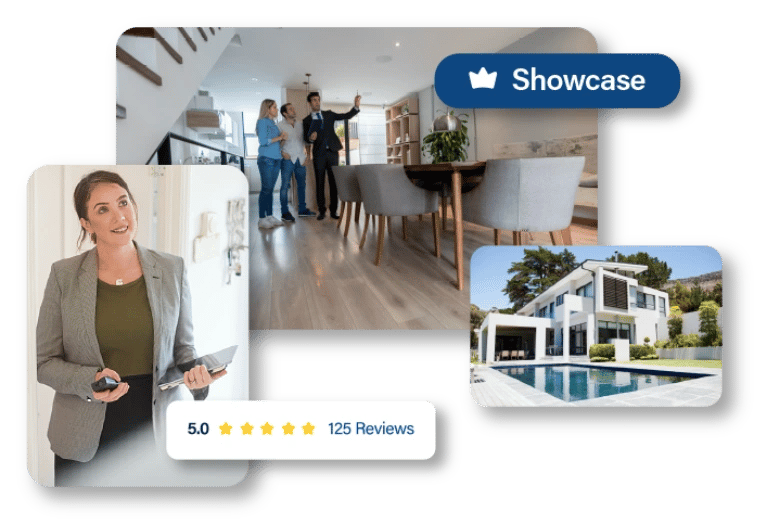 Listing Showcase Agent and Home Collage