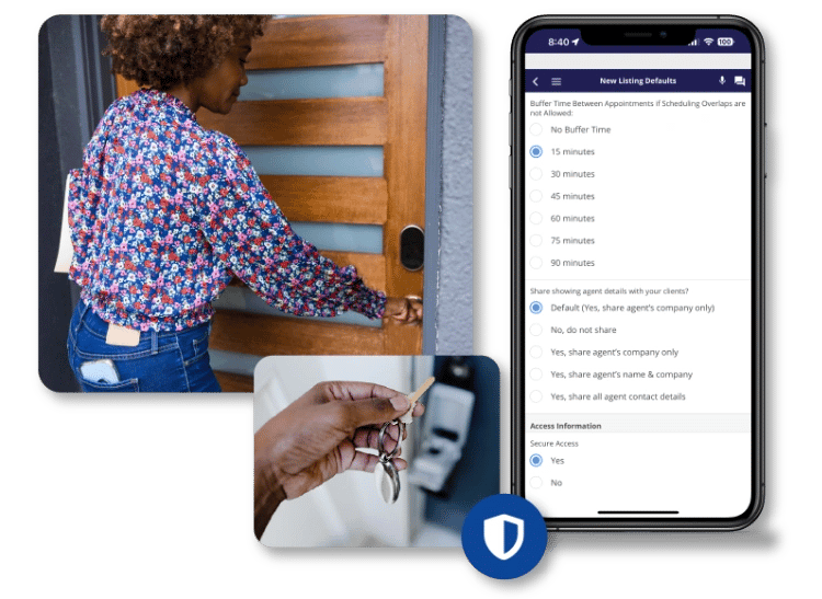 Lockbox Integration Product Images with Agent Entering Home Lockbox Integration Product Images with Agent Entering Home