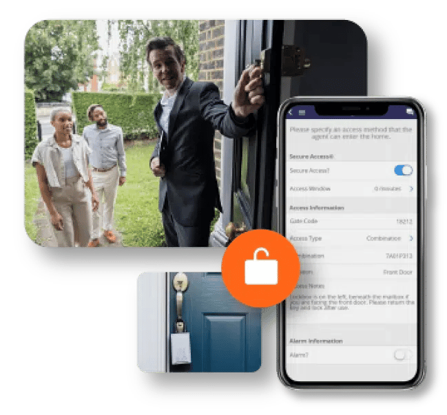 SecureAccess Product Image with Broker Showing a Home