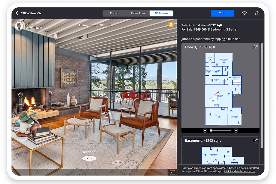 Real Estate Interactive Floor Plans